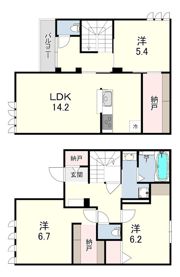 芦屋川ガーデンヒルズの間取り画像