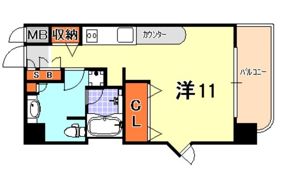 オークメゾン新神戸の間取り画像