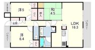 ヒルズ芦屋川グレースコートの間取り画像