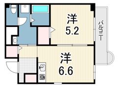 チェリービュウ芦屋川の間取り画像