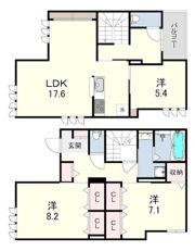 芦屋川ガーデンヒルズの間取り画像