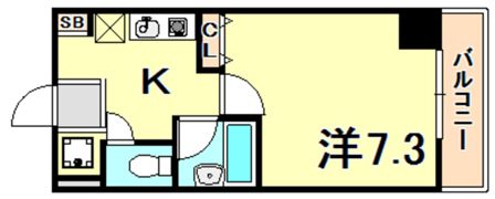 アルパ三宮の間取り画像