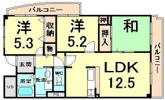 フローラルコート橘の間取り画像