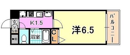 エステムコート神戸西3フロンタージュの間取り画像