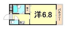 クレアール立花の間取り画像