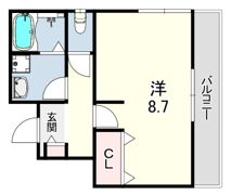 クオリア参番館の間取り画像