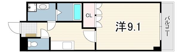 コンフォール白水の間取り画像
