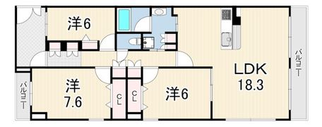 ワコーレ ザ・舞子レジデンスの間取り画像