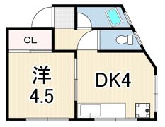 シエル中山手の間取り画像