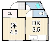 シエル中山手の間取り画像