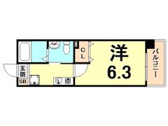 ダイドーメゾン阪神西宮駅前の間取り画像