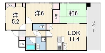 メゾンドファミーユ2の間取り画像