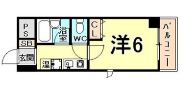 パルメーラ甲子園口の間取り画像