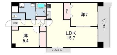 レジデンシア塚口の間取り画像