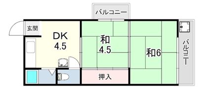 垂水ハイツの間取り画像
