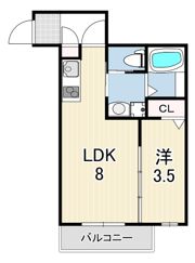 プルミエール 立花の間取り画像