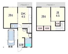 名谷町290-1テラスの間取り画像