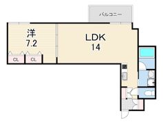 ウェルスクエア西宮北口の間取り画像