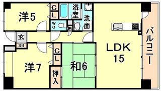 メロディーハイム尼崎の間取り画像