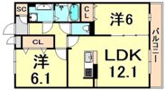 南塚口メディエートプラザ2の間取り画像