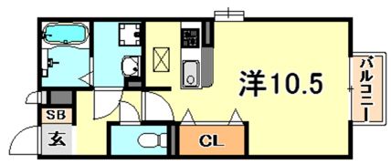 メゾンドアヴニール星ヶ丘の間取り画像