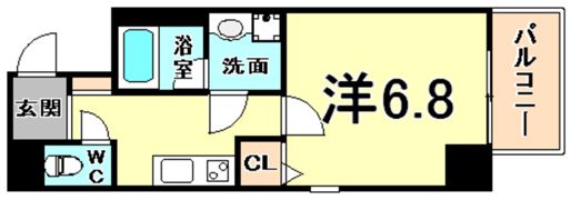 ディア甲子園口の間取り画像