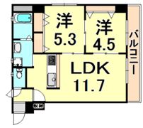 ヴァンドーム武庫之荘の間取り画像