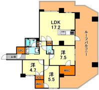リベール東灘青木の間取り画像
