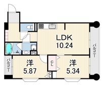 ロイヤルスパークル六甲2の間取り画像