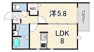 ヘーベル武庫之荘の間取り画像