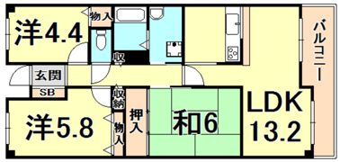 リブレメゾン広田の間取り画像