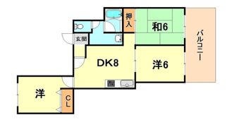 グランディア森北STORIAの間取り画像