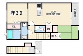 ピスカピスカ東二見B棟の間取り画像