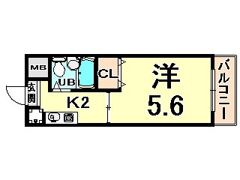 Kビルの間取り画像
