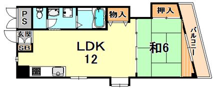 グランディア六甲将軍通りの間取り画像