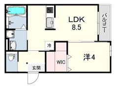 パロス大観町アルデアの間取り画像