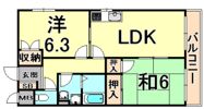 甲子園マンション2の間取り画像