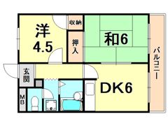 レークヒル1の間取り画像
