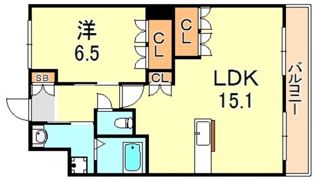 コーポ・サカシタD棟の間取り画像