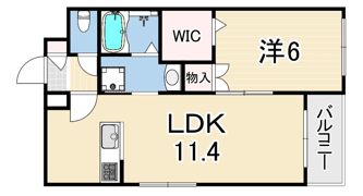 ヘーベルメゾン大橋の間取り画像