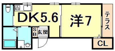 D-ROOM甲子園の間取り画像