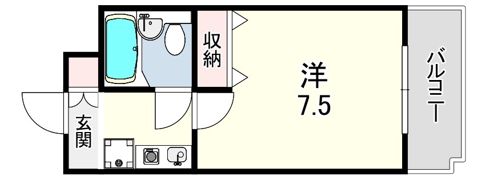 エスコートパレスの間取り画像