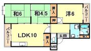 リバーサイド春日手の間取り画像