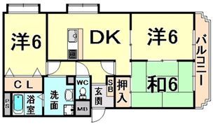 フォレスト武庫之荘2の間取り画像