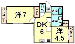 インペリアル砂山の間取り画像