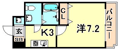 モリタハイツの間取り画像