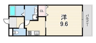 メゾンWO南武庫之荘の間取り画像