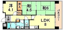 プロスペリテ神戸の間取り画像