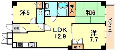 ビバリーハウス青谷壱番館の間取り画像