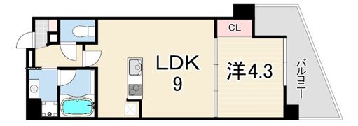リノスタイル神戸下山手の間取り画像